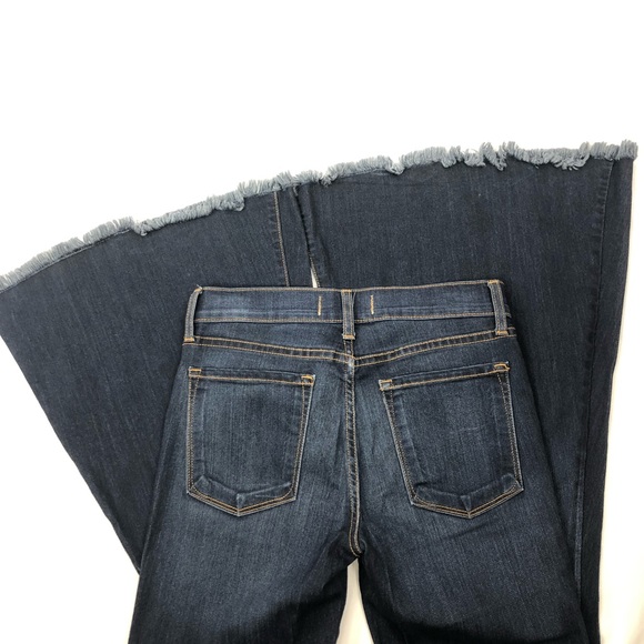 Free People Super Flared Frayed Jeans - Picture 7 of 8